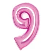 Pink Mid-Size Shape Folieballon (66cm), 9 Tal