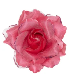 Pink rose hårklips