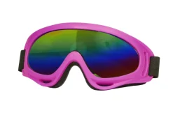 Pink Skibriller med Multifarvet Glas