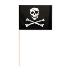 Pirat Papirflag, 10 stk.