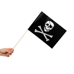 Pirat Papirflag, 10 stk.