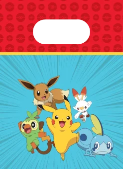 Pokémon Papir Poser Til Slik, 4 stk