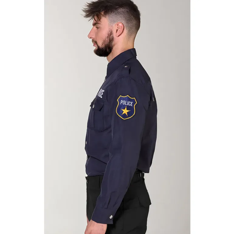 Politiskjorte i Mørkeblå