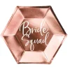 Polterabend - "Bride Squad" Middagstallerkner, 6 stk.