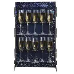 Pop the Bubbly Champagne Stander t/10 stk. Glas