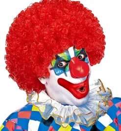 Rød Afro Paryk til Voksne