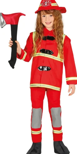 Rød Brandmand Uniform,