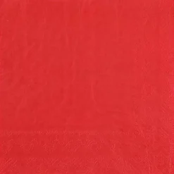 Røde Frokostservietter 33 x 33 cm, 25 stk.