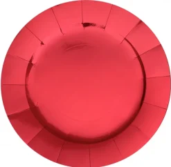 Røde Underlægningstallerkner 33 cm, 10 stk.