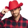 Rød Rodeo Cowboy Hat til Voksne
