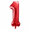 Rød Tal Ballon 86 cm - 1