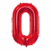 Rød Tal Ballon 86 cm - 0