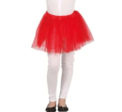 Rødt Tylskørt Til Børn (Tutu) - Kort Model (30cm)
