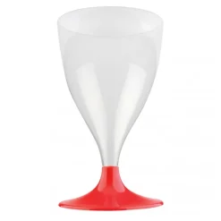 Rødvinsglas m/Røde Fødder 20cl, 10 stk.