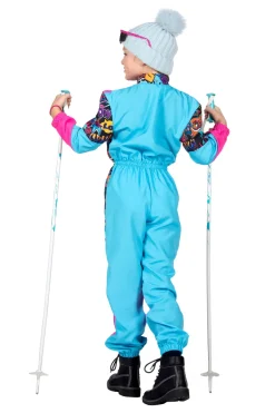 Retro Skidragt Turkis/Pink