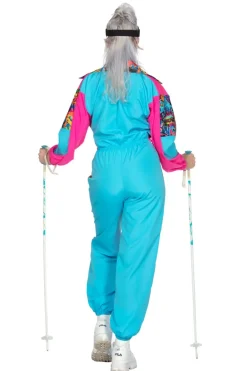 Retro Ski Heldragt Dame