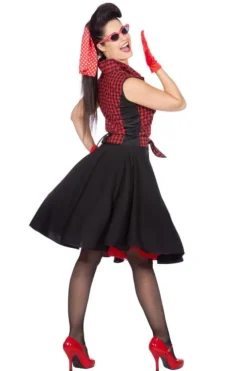 Rockabilly Rizzo Kostume m/Skjorte & Nederdel