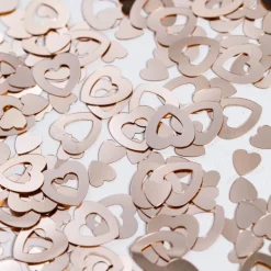 Rosegold Åbent Hjerte Konfetti, 14 gr