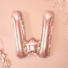 Rosegold Bogstav Ballon 35 cm - W