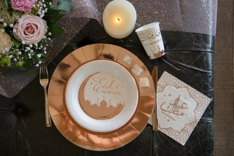 Rosegold Eid Middagstallerkner, 10 stk.