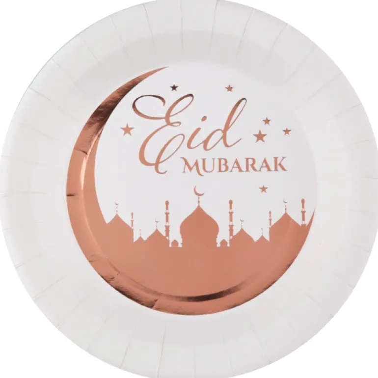 Rosegold Eid Middagstallerkner, 10 stk.