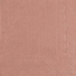 Rosegold Frokostservietter 33 x 33 cm, 25 stk.