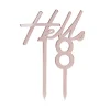 Rosegold "Hello 18" Akryl Kagetopper