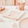 Rosegold "Hello 21" Frokostservietter, 16 stk.