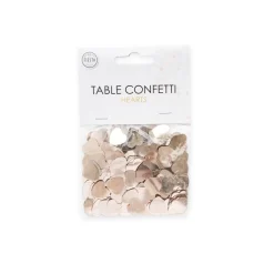 Rosegold Hjerte Konfetti, 14 gr