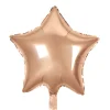 Rosegold Stjerne Folie Ballon