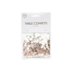 Rosegold Stjerne Konfetti, 14 gr