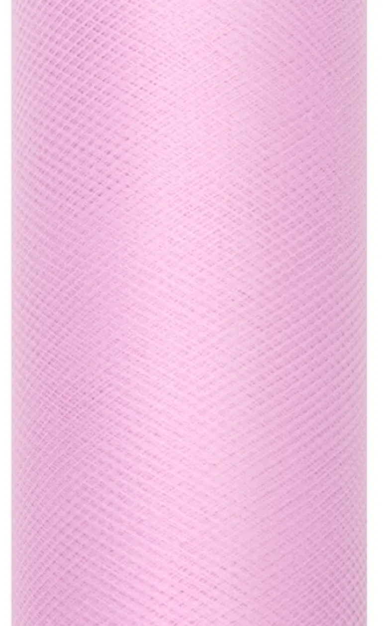 Rulle med bonderosa tyl 0.30 x 9m