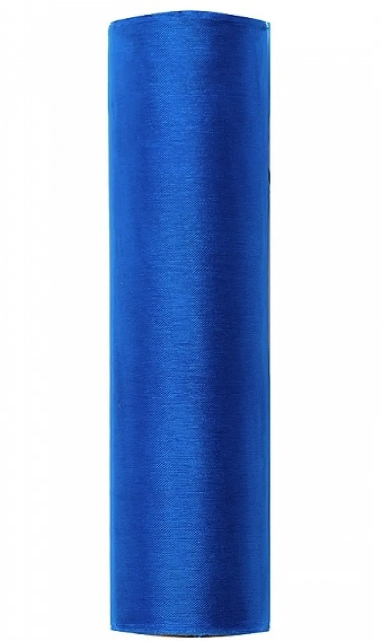 Rulle med kongeblåt organza 0.16 x 9m
