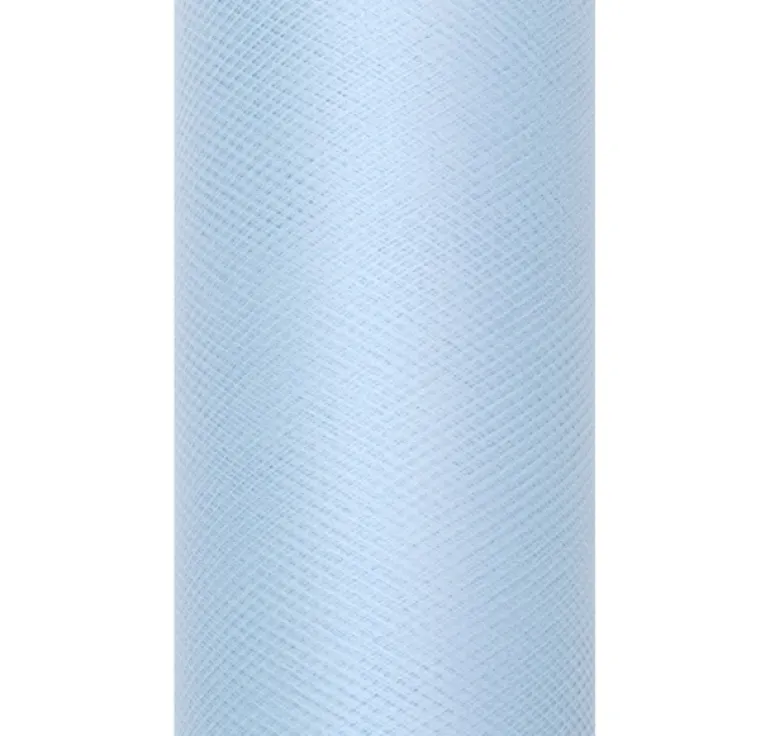 Rulle med lyseblåt tyl 30cm x 9m