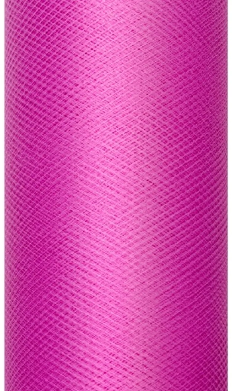 Rulle med mørk pink tyl 0.30 x 9m