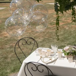 Rund Ballon med Guld Prikker, 60 cm