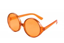 Runde Oversize Party Briller, Orange