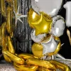 Rund Folie Ballon, 59 cm, Guld