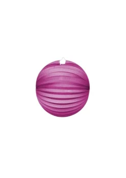 Rund Papirlanterne I Pink, 25cm