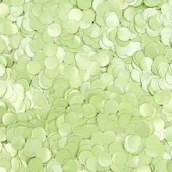 Rund Satin Pistacie Konfetti 1 cm, 14gr
