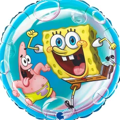 Rund Svampebob Ballon, 46 cm