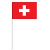 Schweizisk Papirflag på Pind, 27 x 20 cm