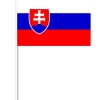 Slovakisk Papirflag på Pind, 27 x 20 cm