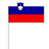 Slovensk Papirflag på Pind, 27 x 20 cm