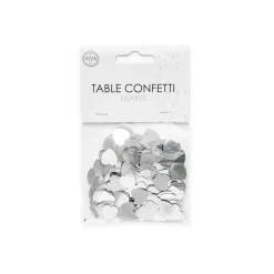 Sølv Hjerte Konfetti, 14gr
