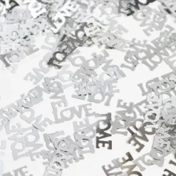 Sølv "LOVE" Konfetti, 14 gr