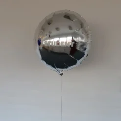 Sølv "Tillykke Student" Folieballon, 46 cm