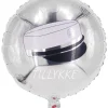 Sølv Tillykke Student Folie Ballon