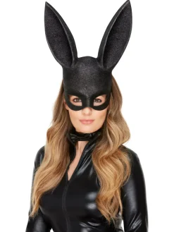 Sort Bunny Maske med Halsbånd