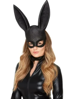 Sort Bunny Maske med Halsbånd